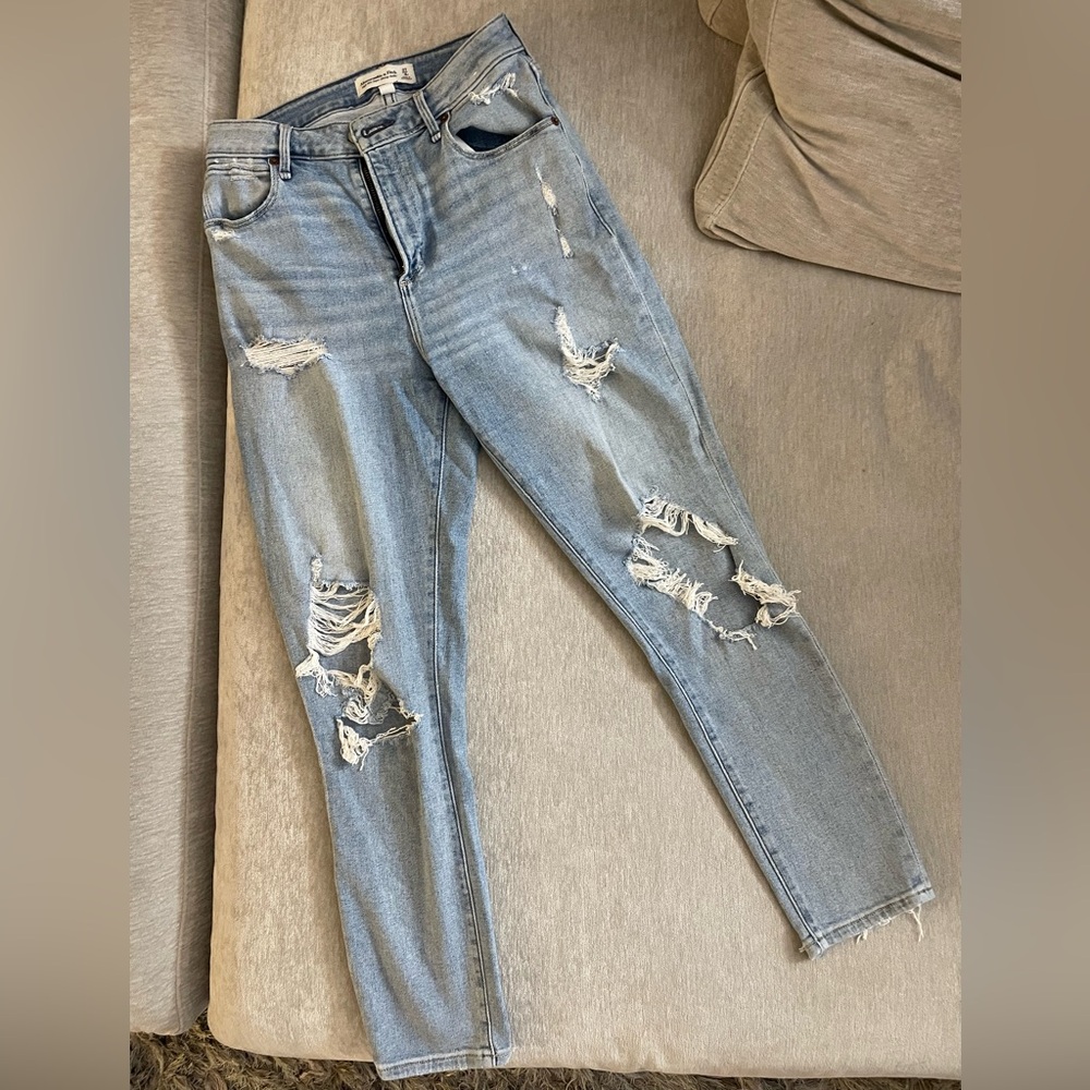 Abercrombie & Fitch Curve Love High Rise Super Skinny Ankle